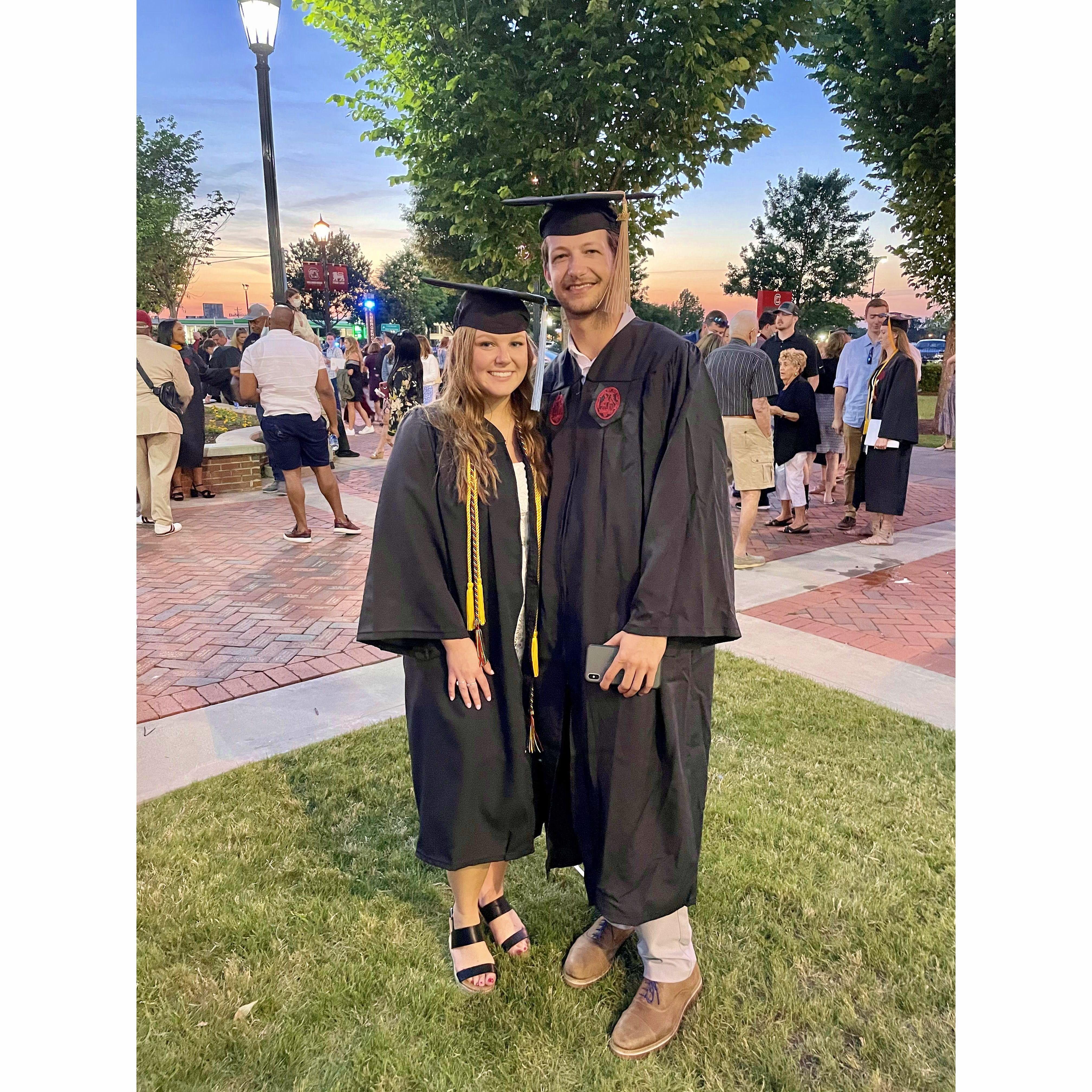 May 2022. College graduation. Go cocks!