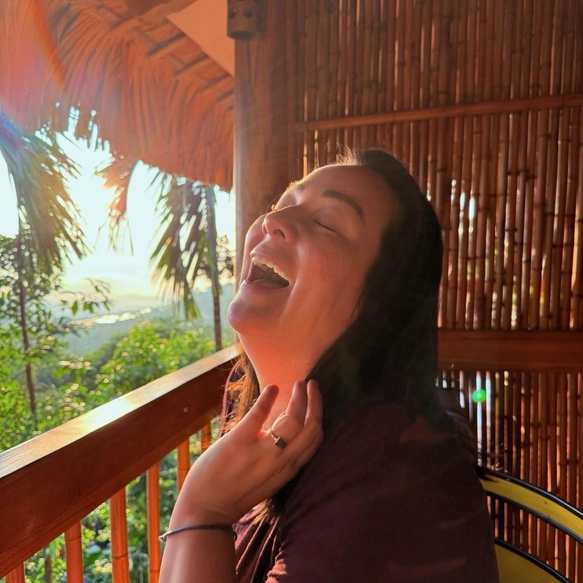 The morning after our engagement.