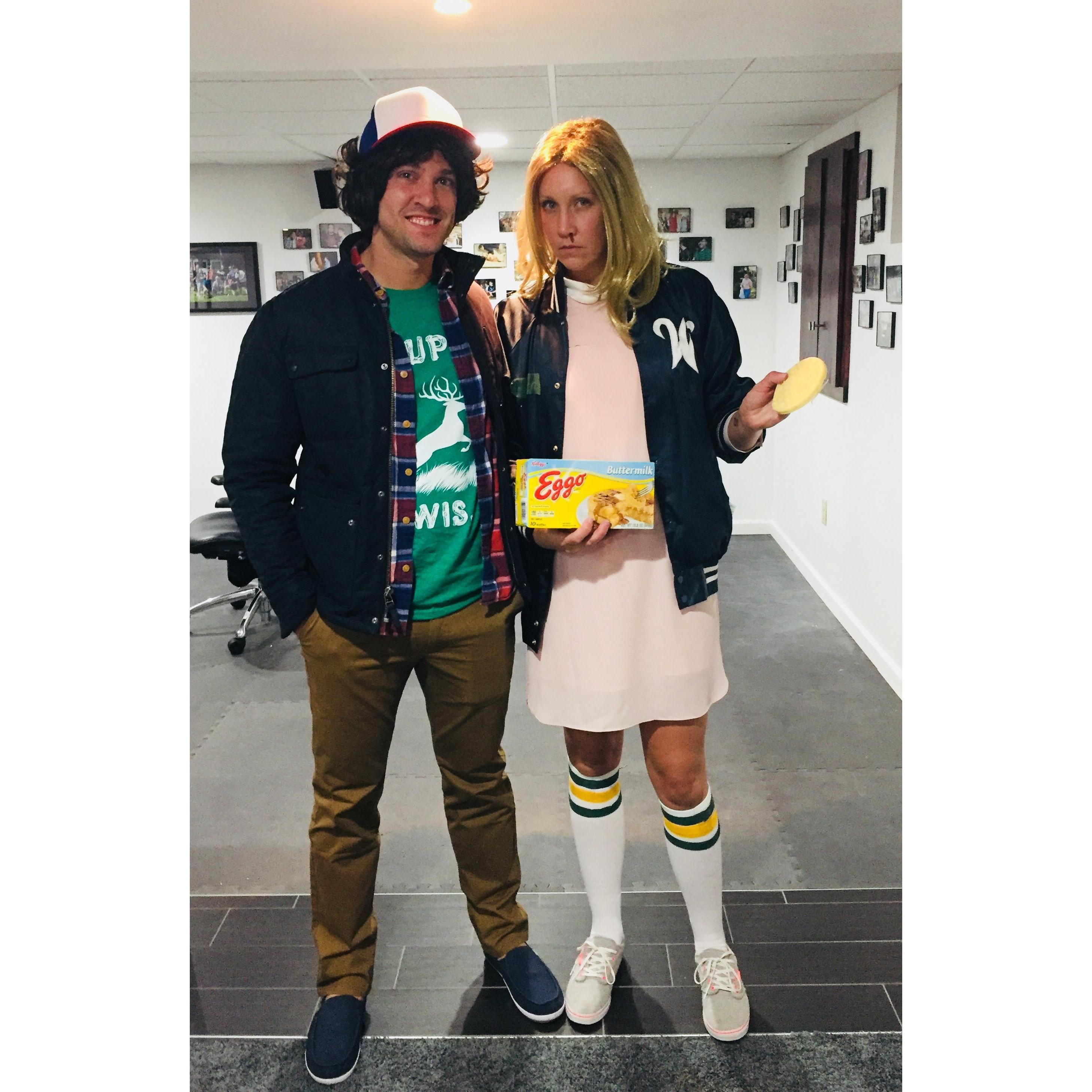 Halloween 2016 as Dustin & Eleven from "Stranger Things"