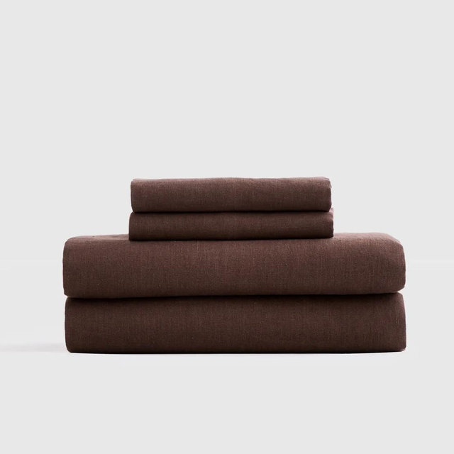 Linen Sheets | Queen | Espresso