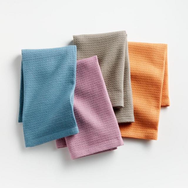 Crepe Weave Dishcloths, Set of 4
