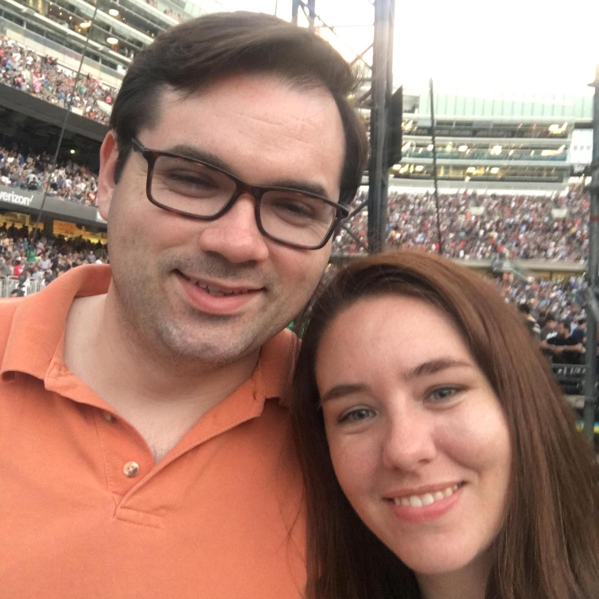 Our first photo together! June 2017 at Soldier Field seeing U2