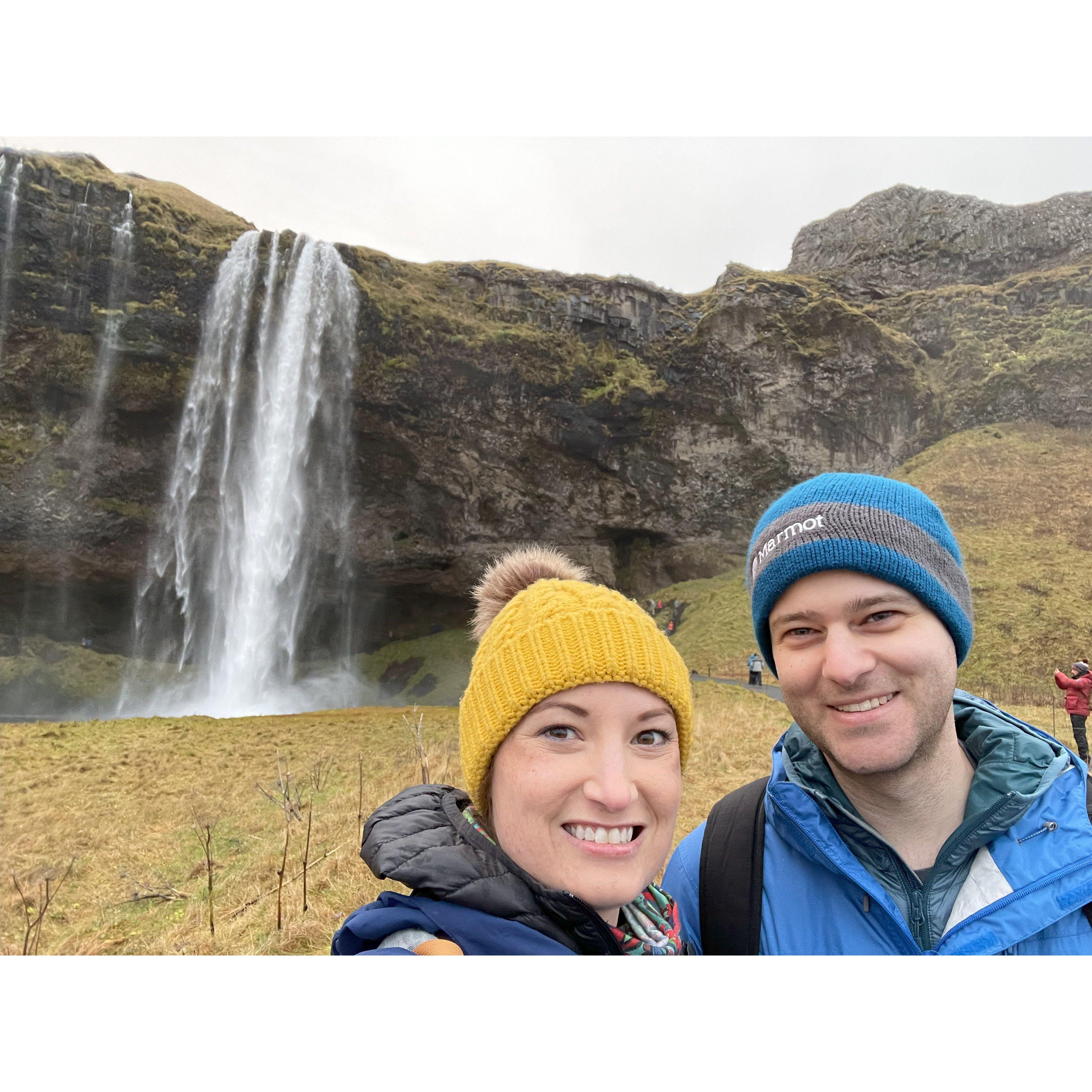 Seljalandsfoss waterfall, Iceland, October 2021