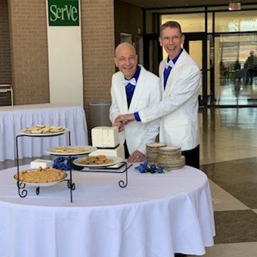 Cutting the cake