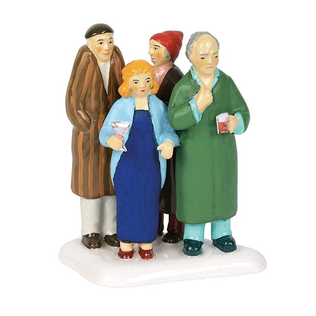 Department56 Snow Village Accessories National Lampoons Christmas Vacation Freezing Our Baguettes Off Figurine, 3.25 Inch, Multicolor