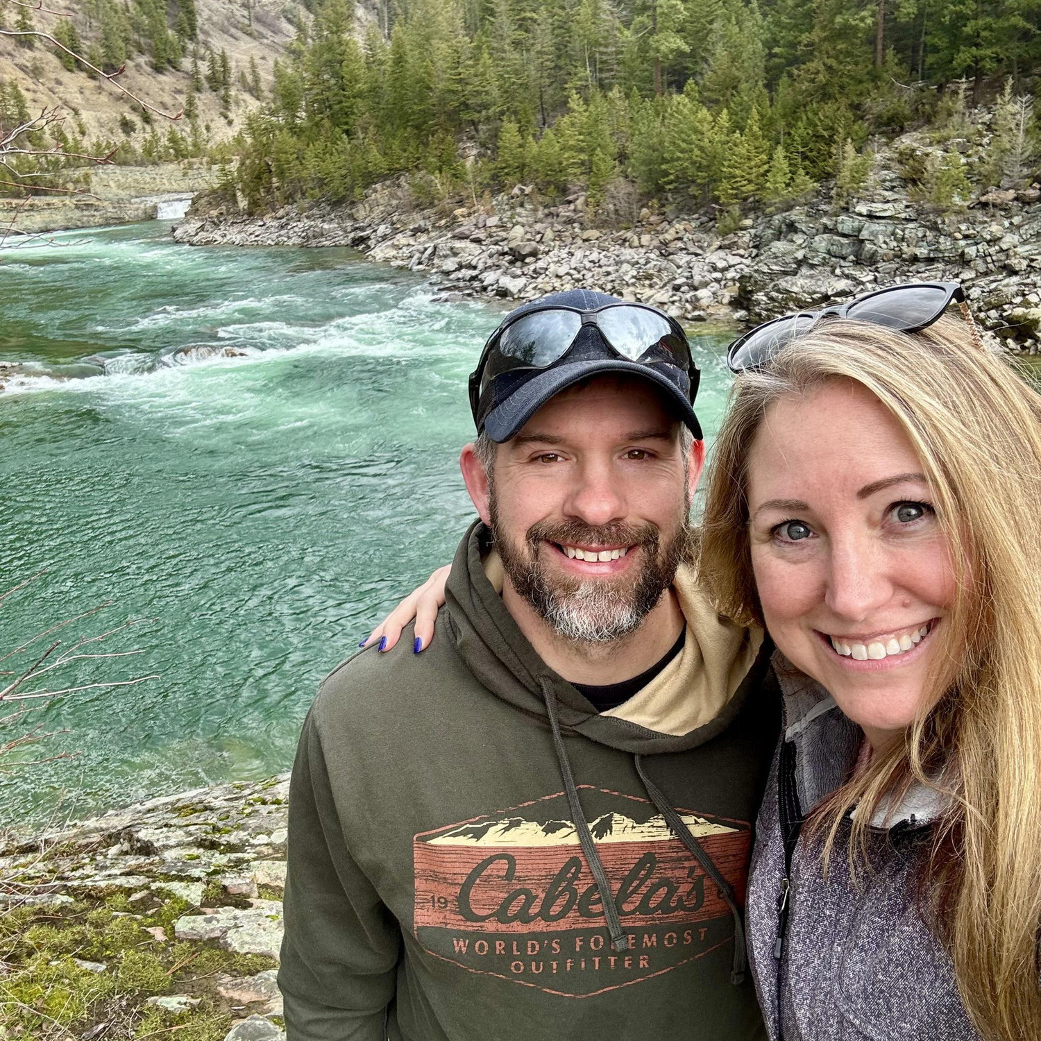 They hiked around at Kootenai Falls and the Swinging Bridge. Jeni was in heaven with all the beautiful views and trying to capture it on camera!