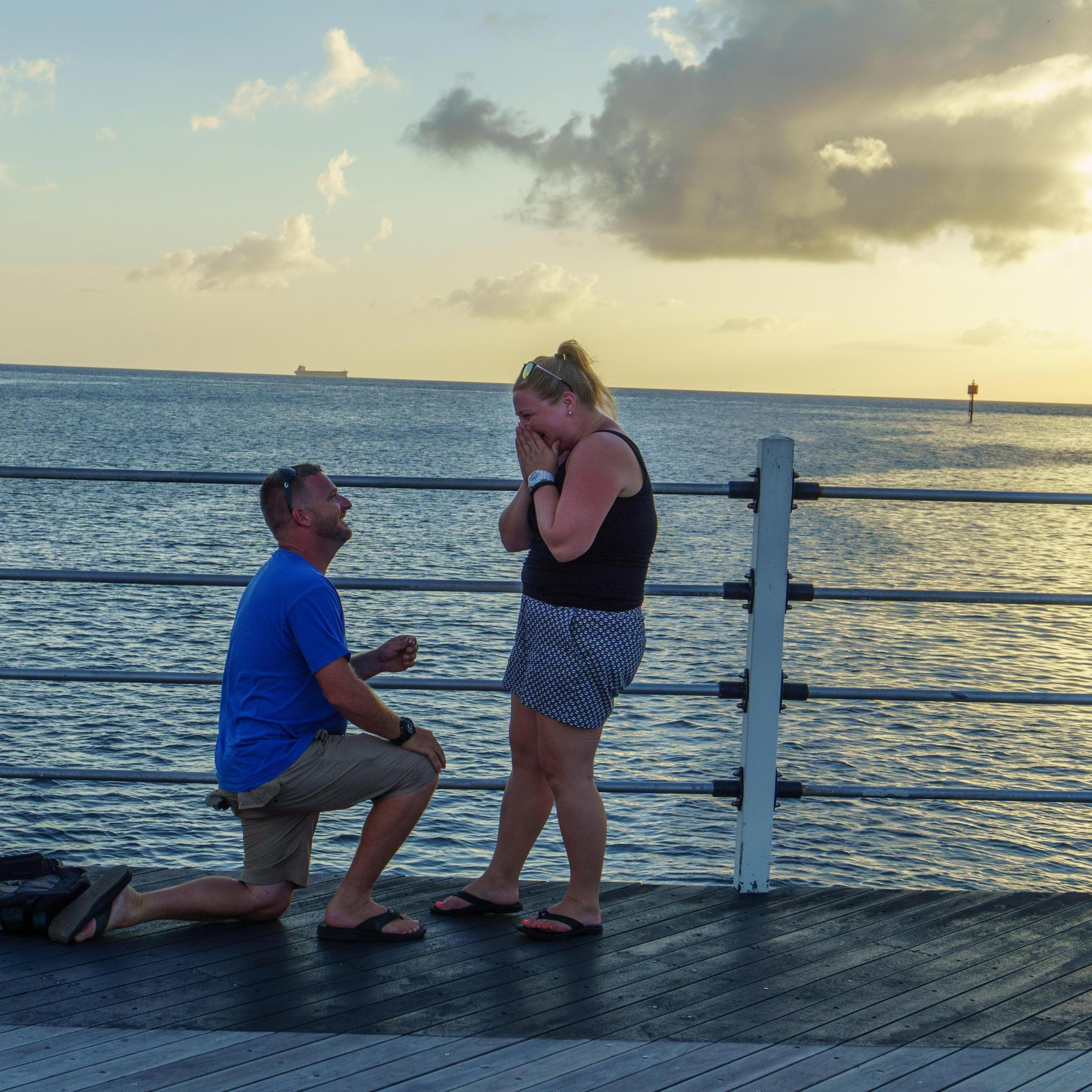 Right as Nathan popped the question!