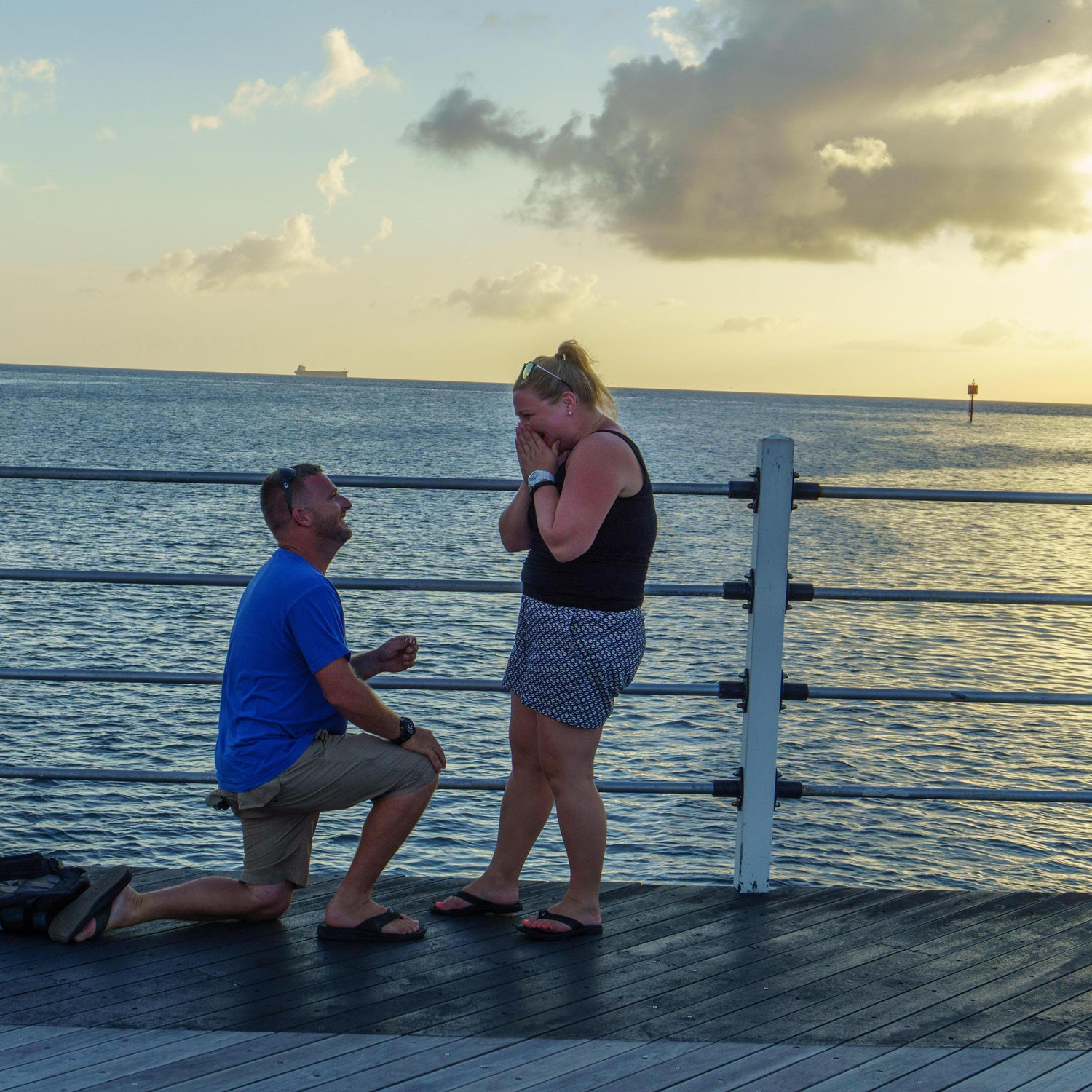 Right as Nathan popped the question!
