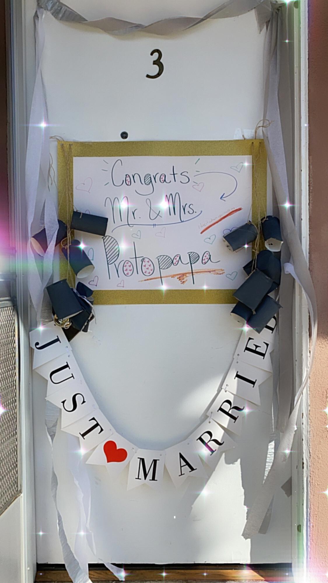 Welcomed home! Feeling the love!