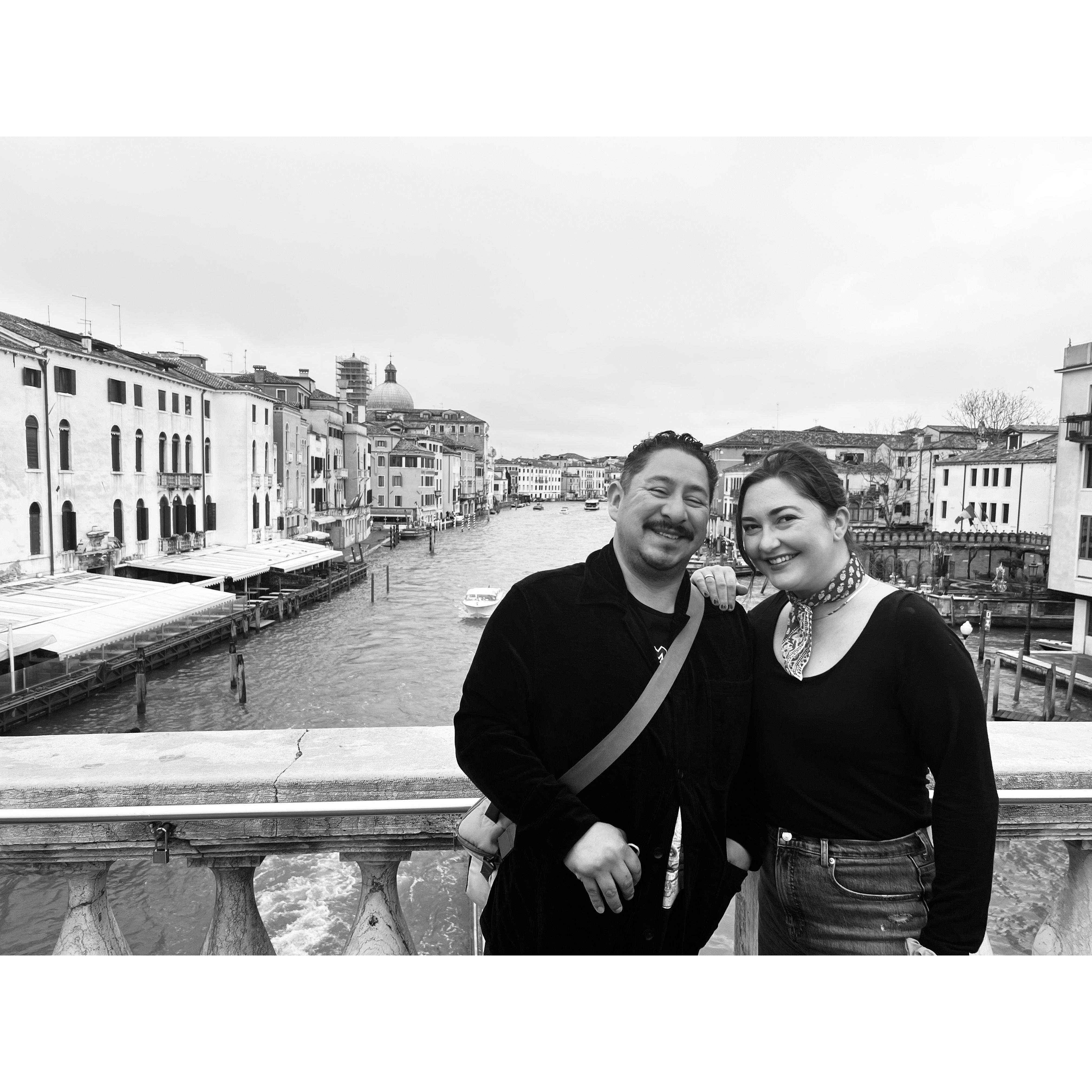 Allison giving Johnny a grand tour of Venice.  PC: Samantha Raine