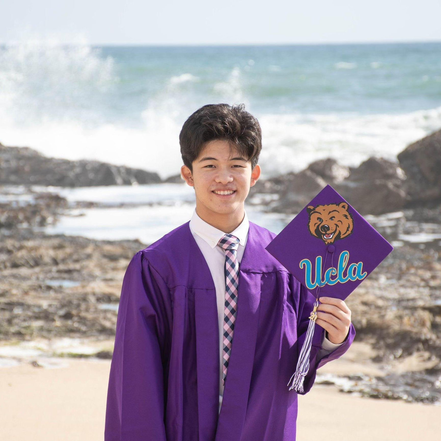 Manhattan Beach, 2020: isaac's graduation photos