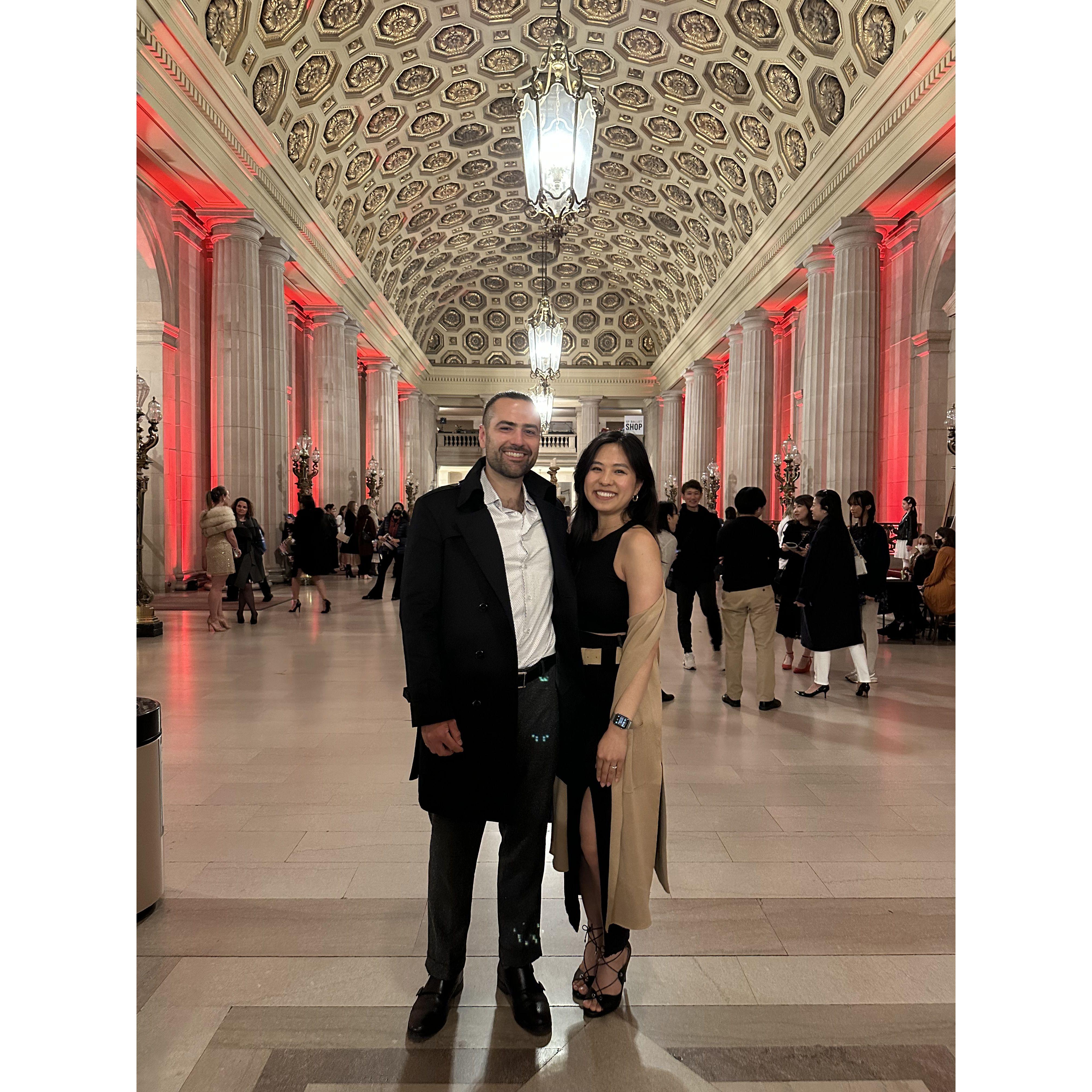 April 29, 2023: At the San Francisco Ballet where we watched Romeo & Juliet