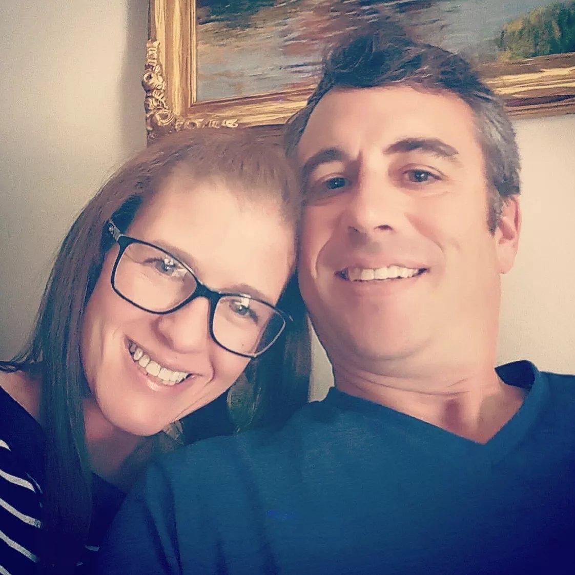 Our first photo together ever! We were visiting Jeff’s grandmother, Natalie, when this was taken.