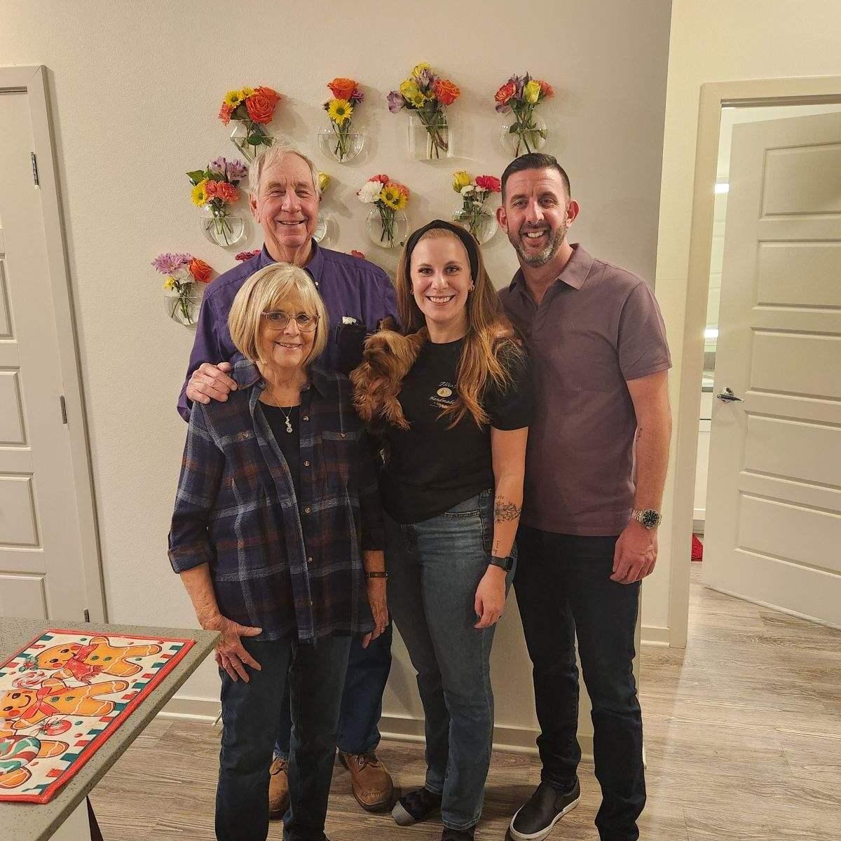 Christmas in our first home!