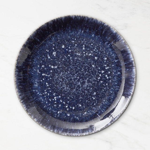 Cyprus Reactive Glaze Dinner Plates, Set of 8, Blue