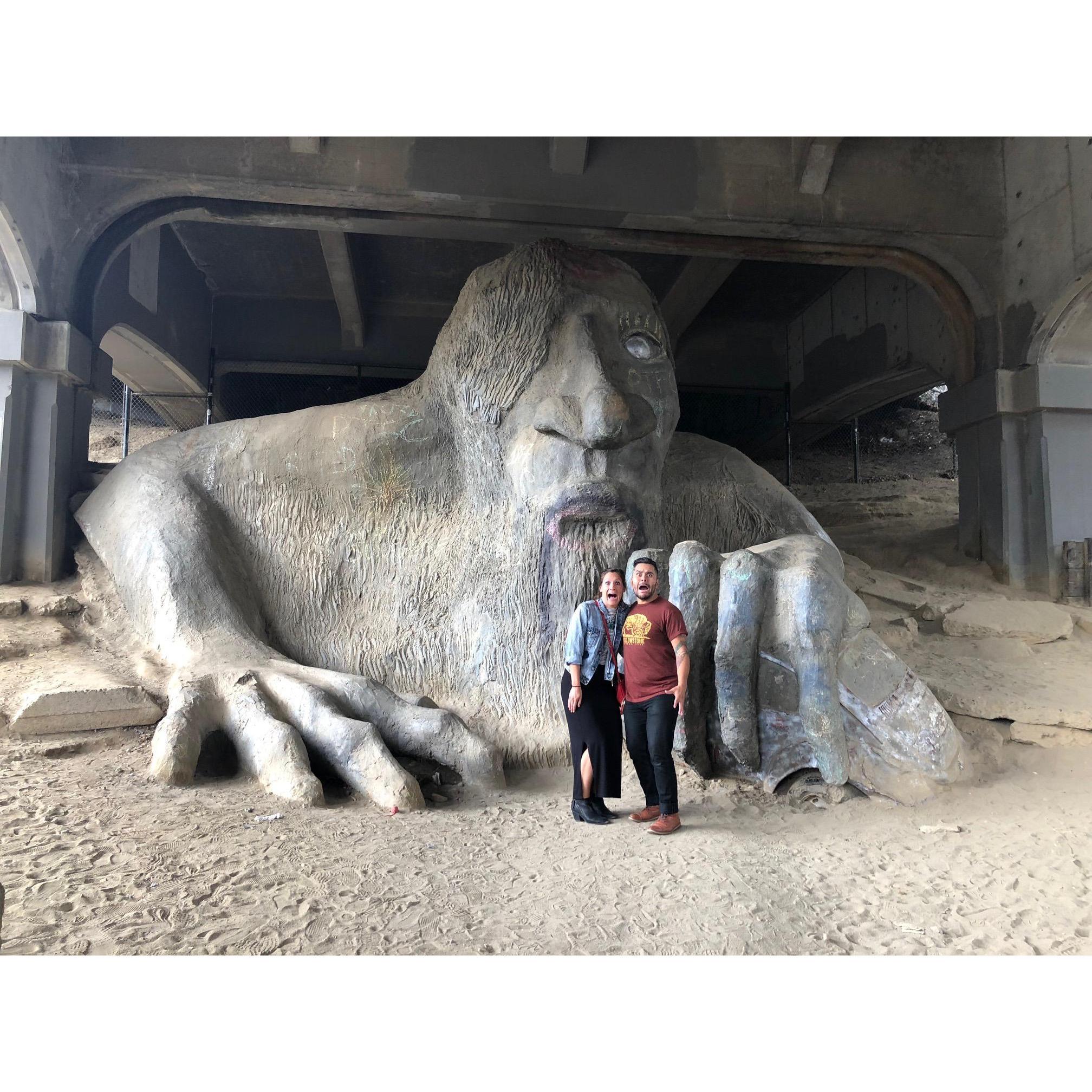 The Freemont troll in Seattle.