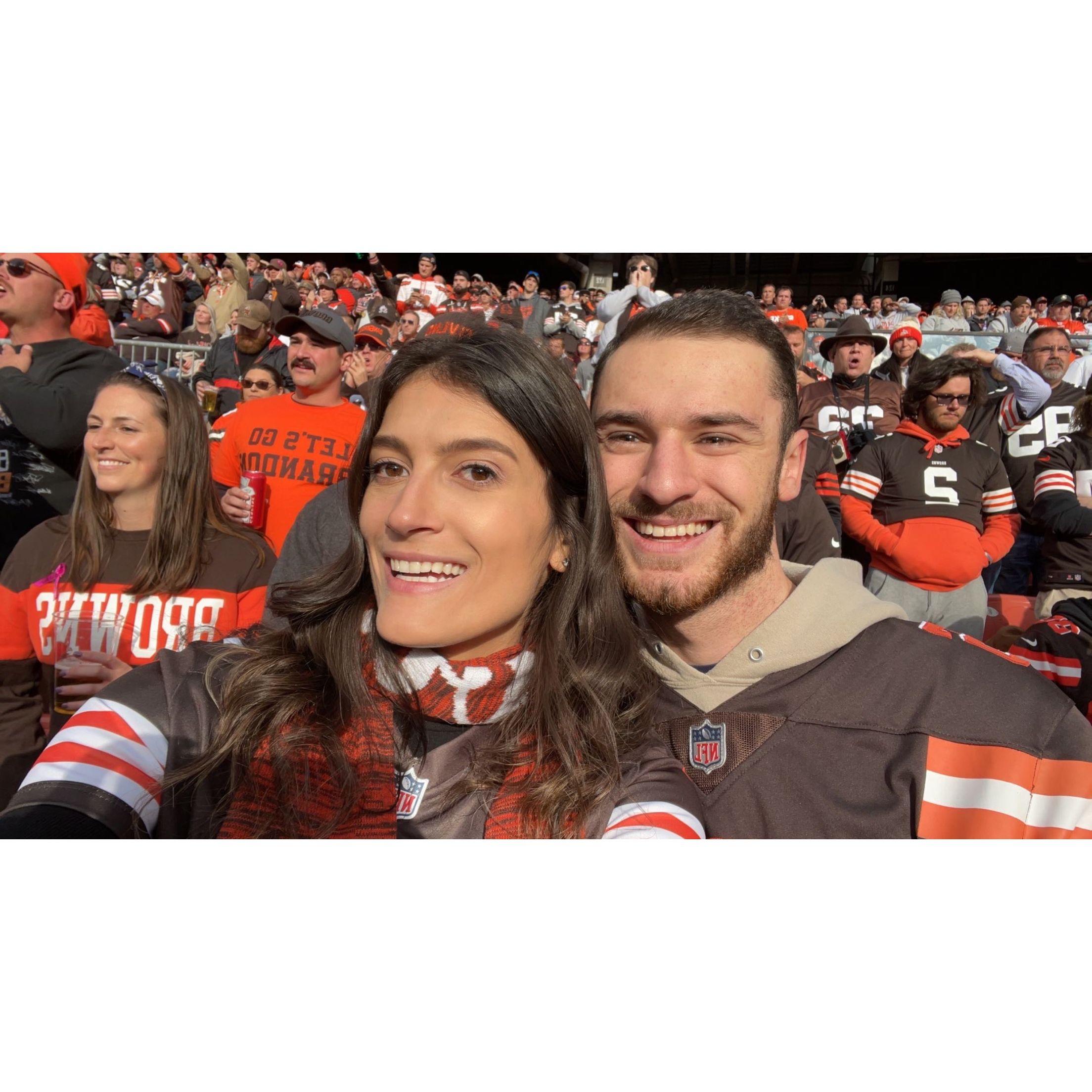 Our first football game!