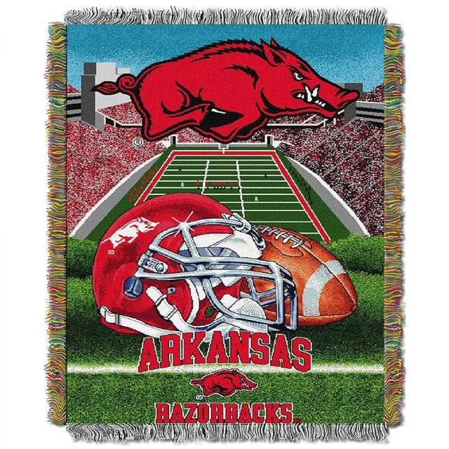 Officially Licensed NCAA "Home Field Advantage" Woven Tapestry Throw Blanket, 48" x 60", Multi Color