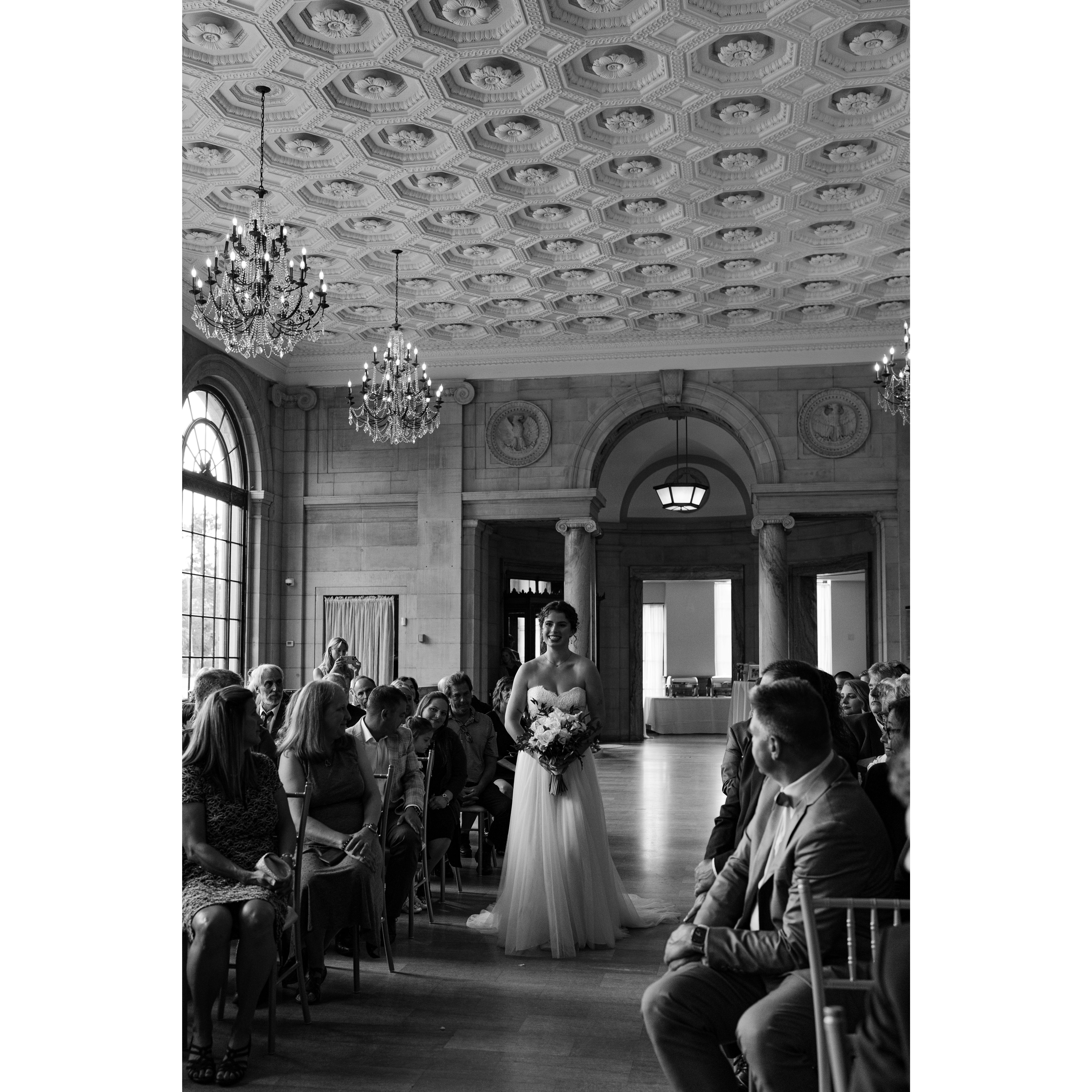 Walking down the aisle