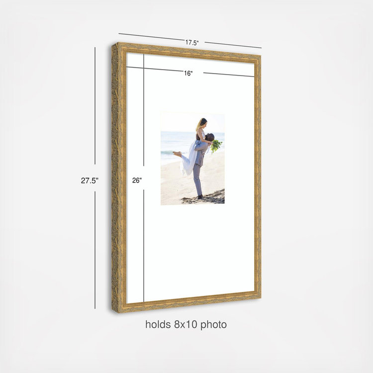 Kate & Laurel, Mila Picture Frame 16x26 Matted to 8x10 Photo Frame