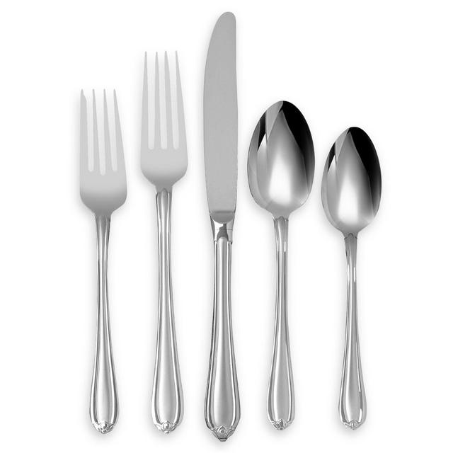 Lenox® Gorham® Melon Bud Frosted™ 5-Piece Flatware Place Setting
