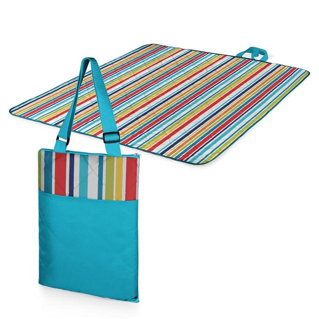 Picnic Time Vista Blanket Tote - Aqua