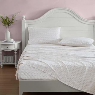 Evie Cotton Percale 4-Piece Sheet Set