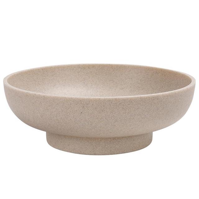 YMXYJM Large Decorative Bowl, Modern Handicraft Bowls for Home Decor, Decorative Fruit Bowl for Kitchen Counter, Stylish Key Bowl for Entry Table, Beige