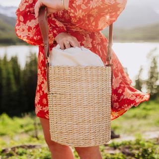 Palermo Rush Insulated Bucket Tote with Leather Straps