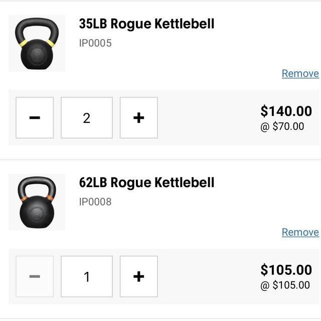 Rogue Kettlebells