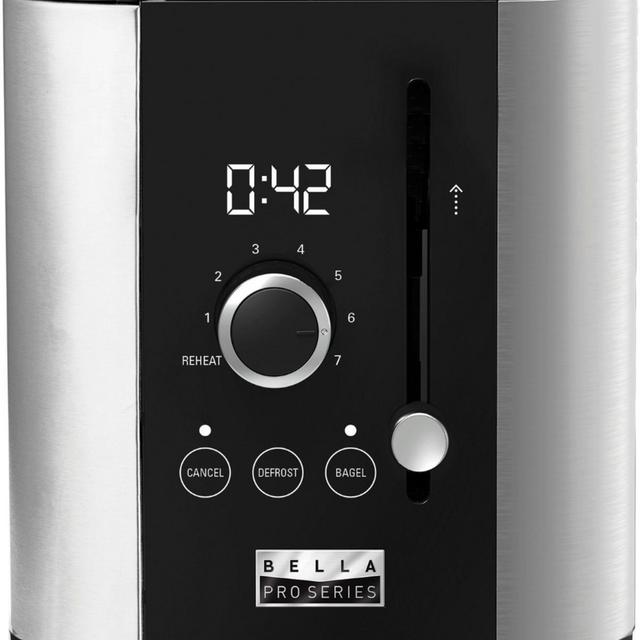 Bella Pro Series - 2-Slice Digital Touchscreen Toaster - Stainless Steel