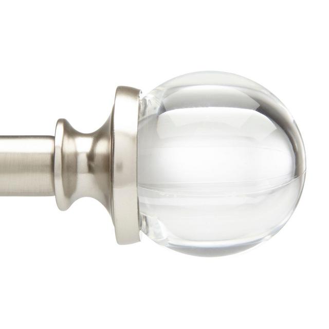 Umbra® Allegro Acrylic Ball 36-Inch - 72-Inch Curtain Rod in Brushed Nickel