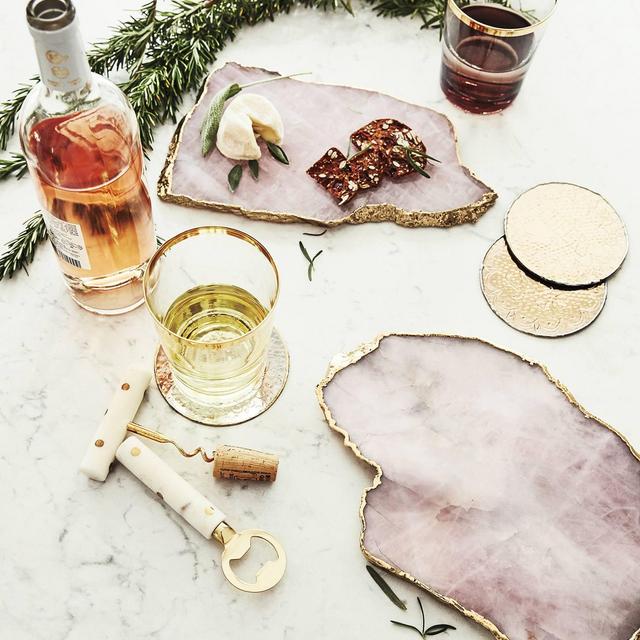 Agate Cheese Board: Rose Quartz