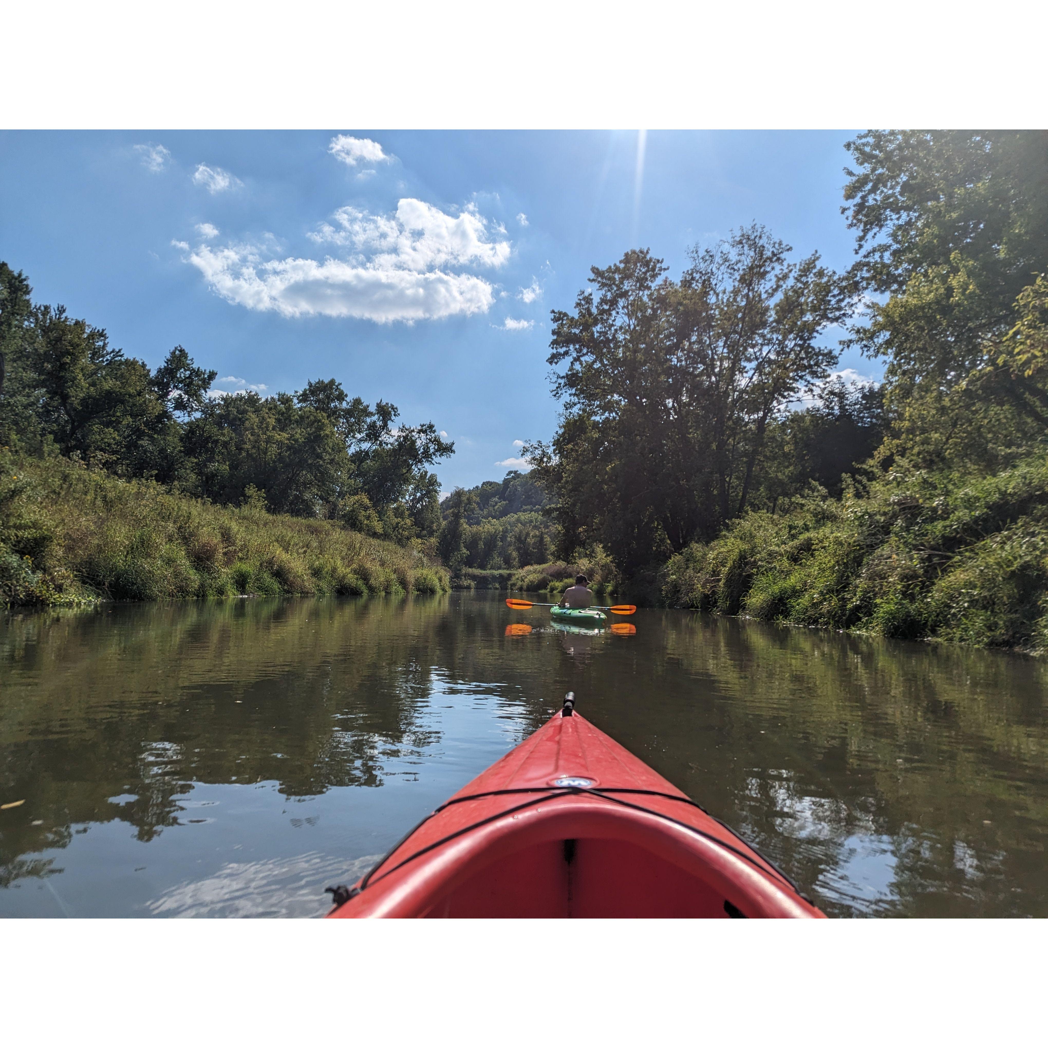 Kayaking on the Kickapoo River