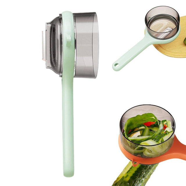 Vegetable Peeler with Container, 2025 New with Box Storage Kitchen Special Fruit Peeler, 2-in-1 Multifunctional Veggie Fruit Peeling Tool Easy to Use Kitchen Gadget (Green)