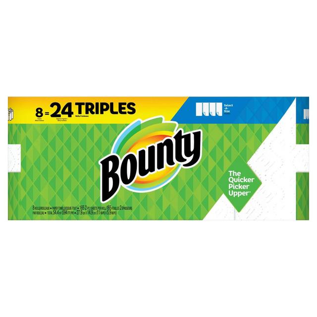 Bounty Select-a-Size Paper Towels - 8 Triple Rolls