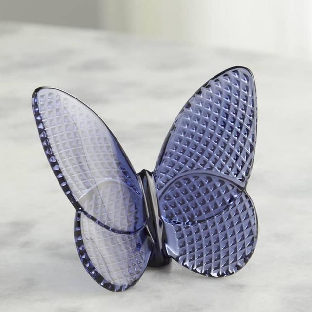 Baccarat Midnight Diamont Butterfly Decorative Accent