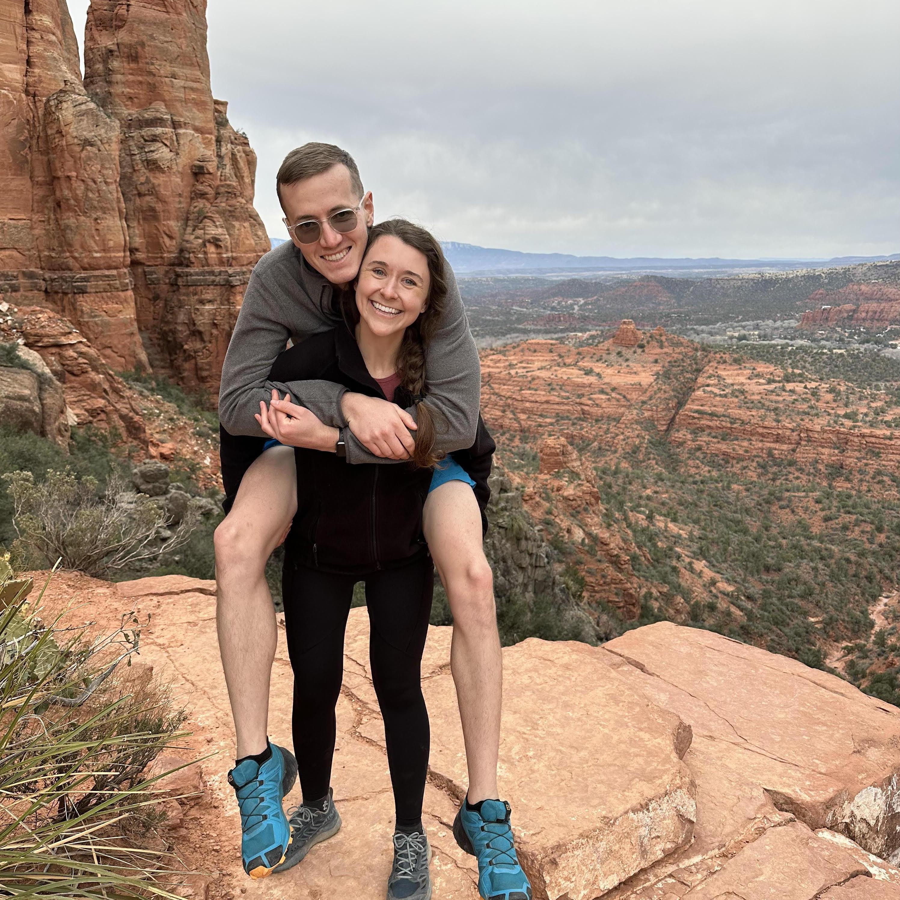 Hiking in Sedona. We did three different hikes that day!