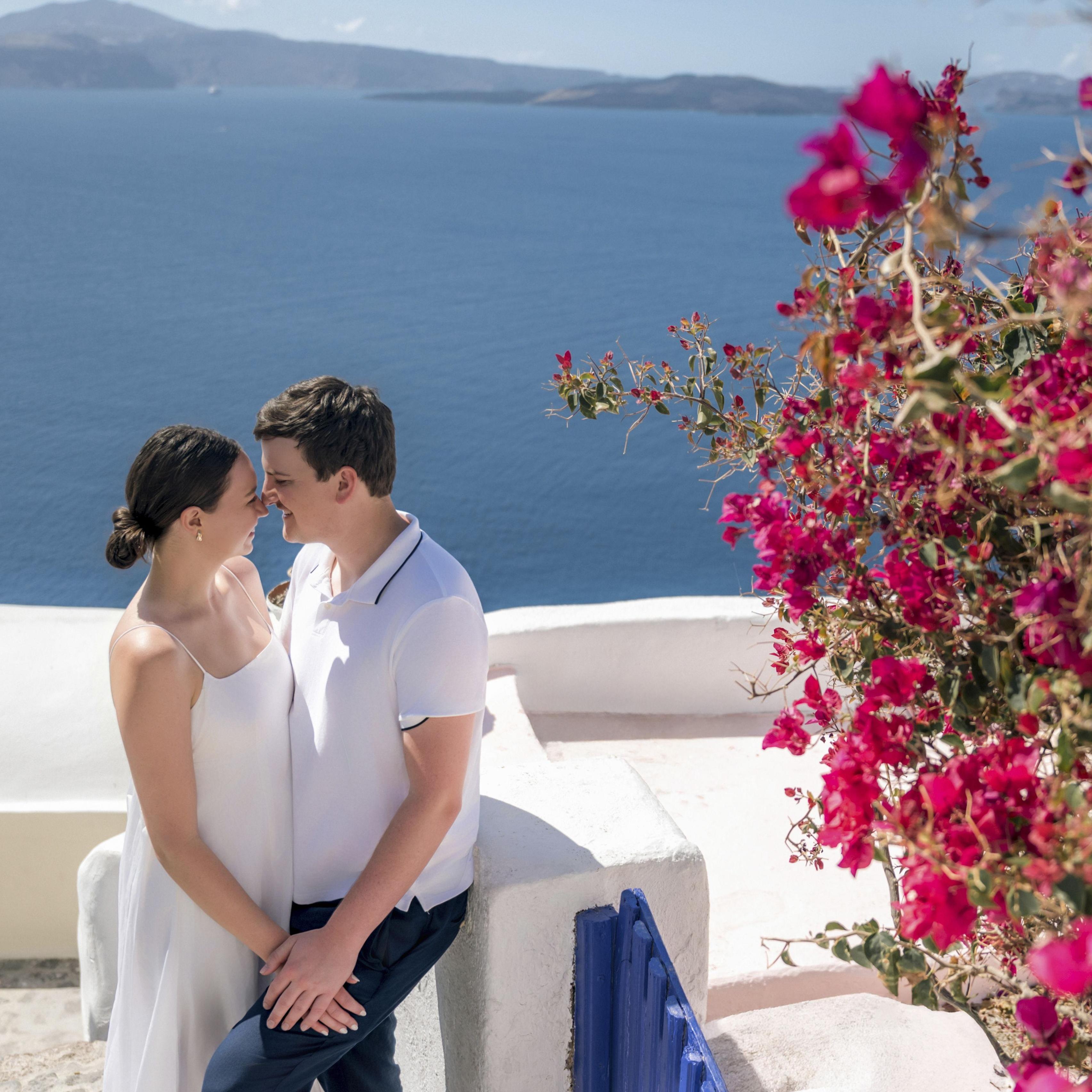 Jake Proposed to Mireille in Santorini, Greece