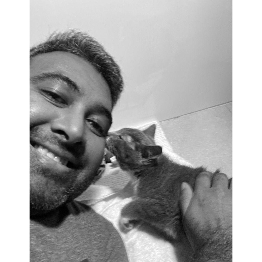 Leo's first night.
