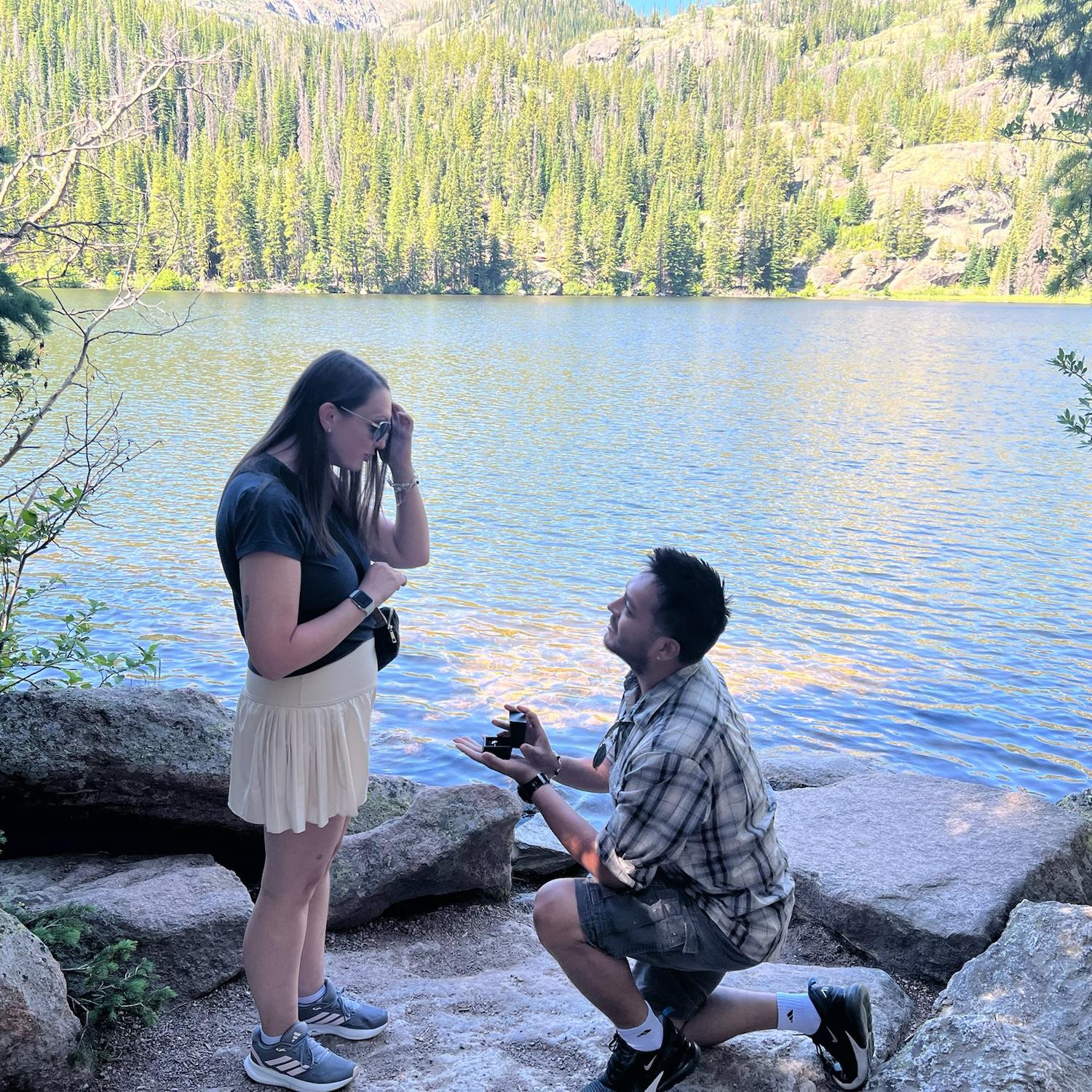 Our engagement at Bear Lake in the Rocky Mountains!!