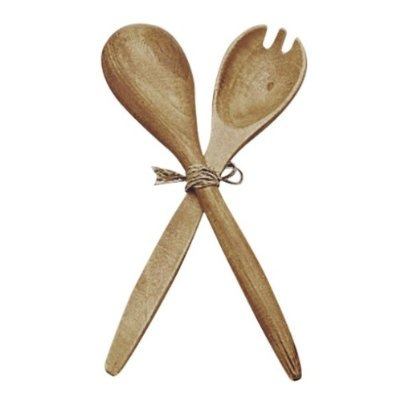 Acaciaware Fork and Spoon Salad Serving Set, 12"