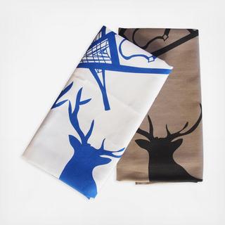 Napanee Blue & Black Tea Towel Set