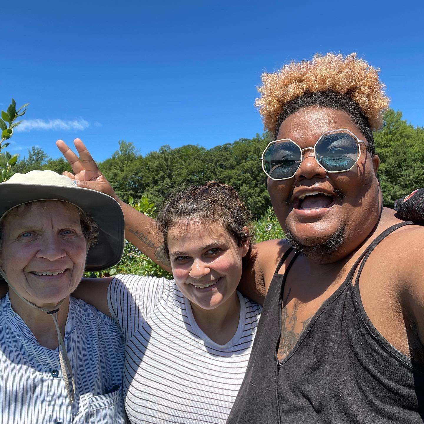 Sarah took Jayden to Holland, Michigan to show them Sarah's childhood vacation spot. Jayden was introduced to the family tradition of blueberry picking!