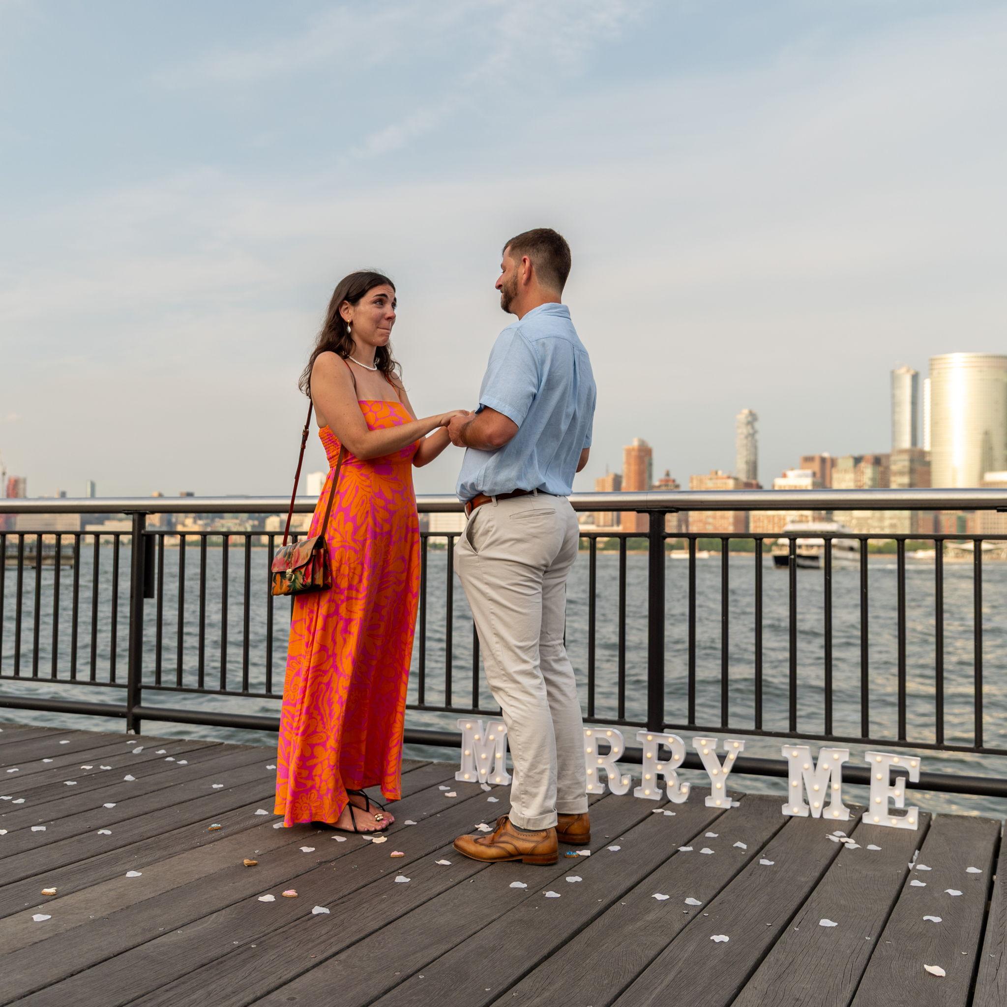 The Proposal | Exchange Place Pier in Jersey City