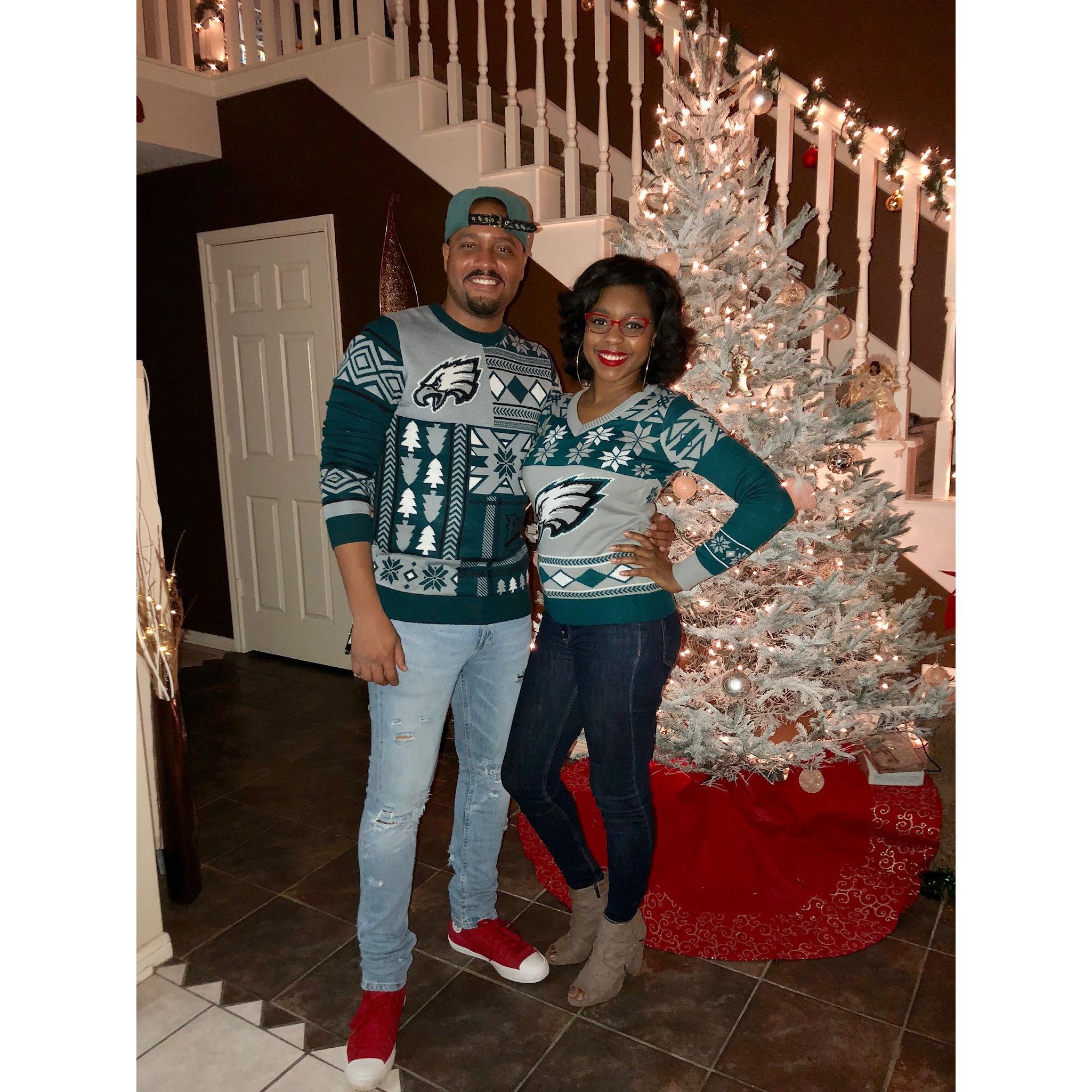 Eboney's favorite holiday, repping my favorite team!