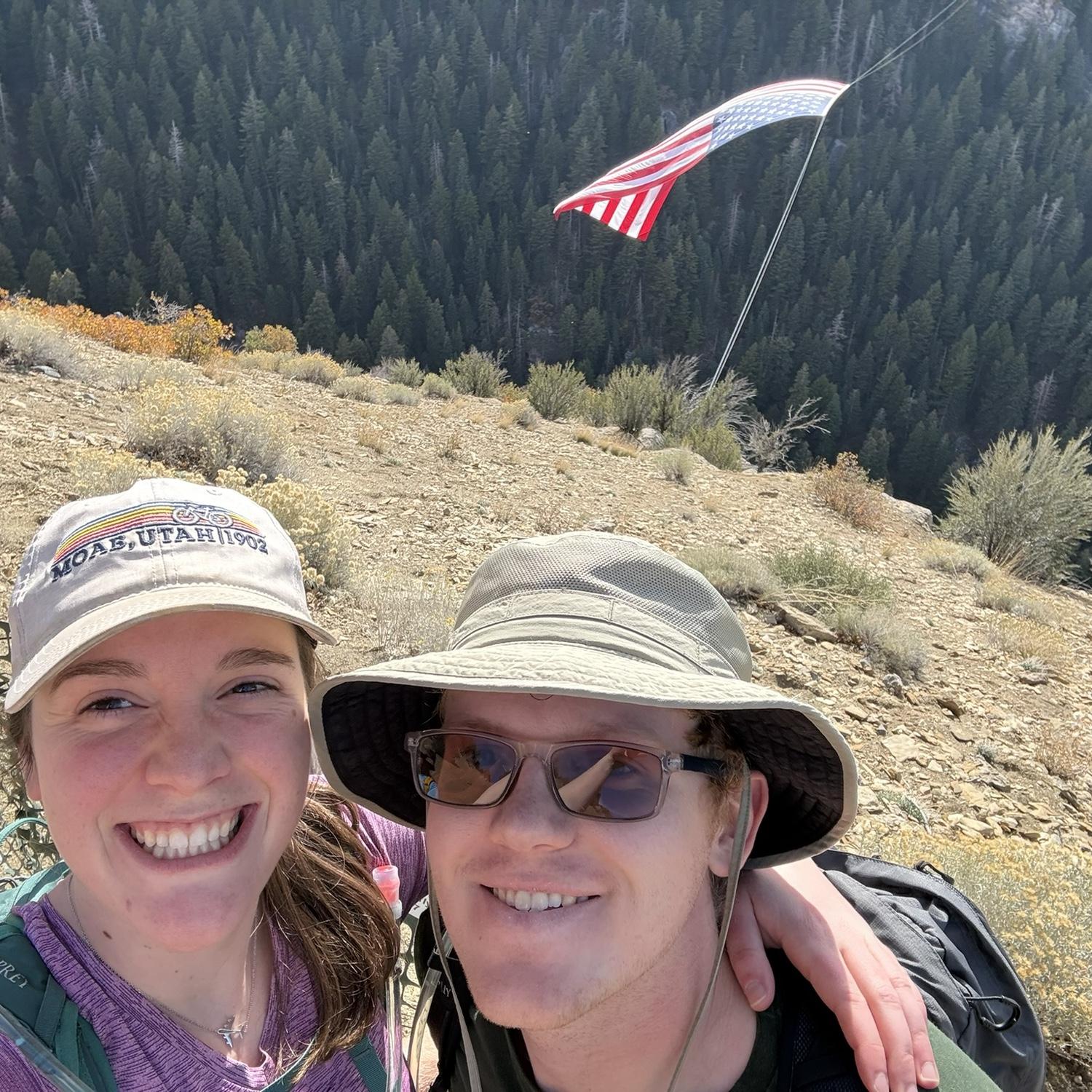 Hike to the Major (largest free hanging flag in America), 2025