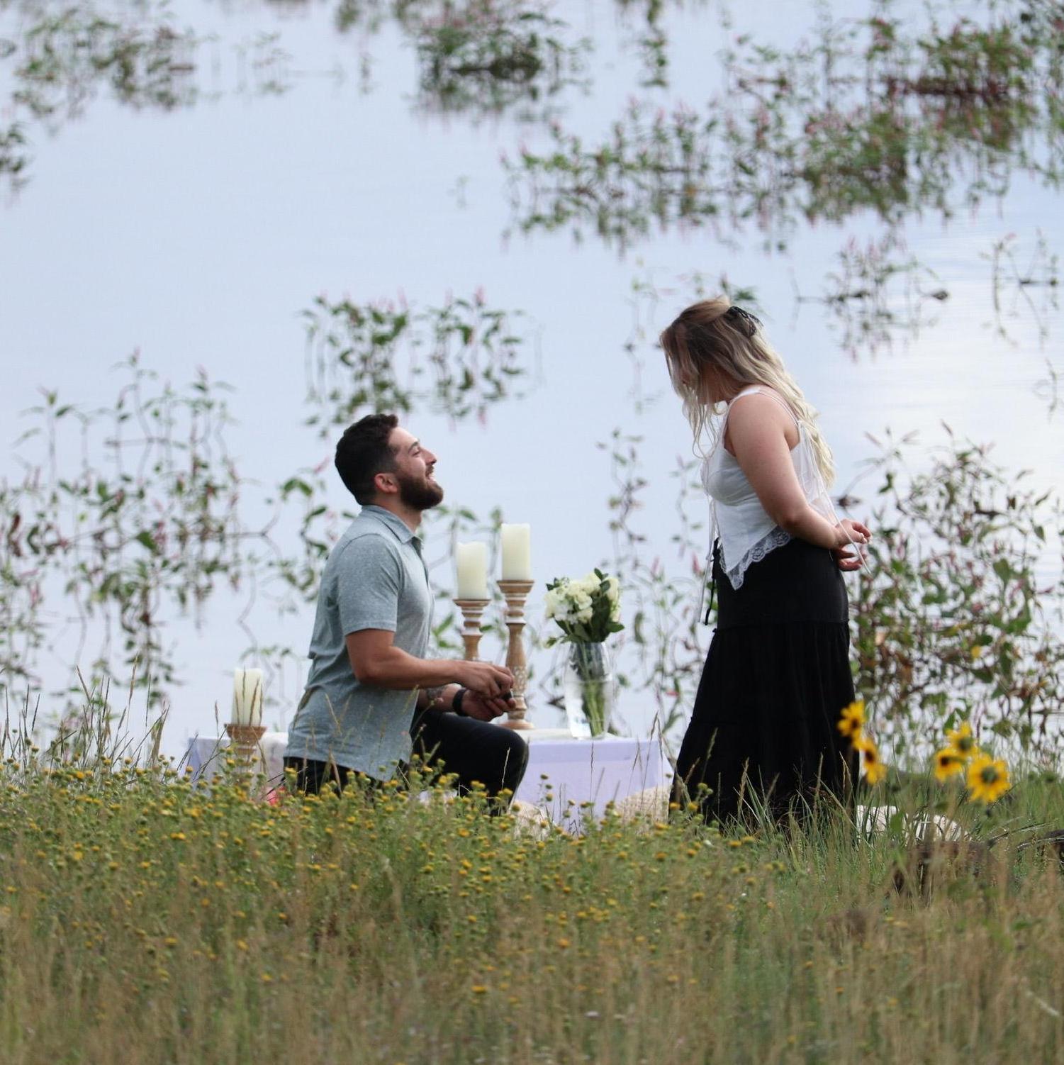 September 2nd, 2023 -- The day he proposed -- Lake Mary, Flagstaff, Az