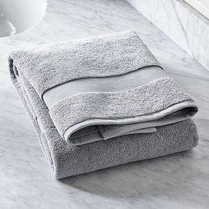 Organic Turkish Cotton Grey Bath Towel