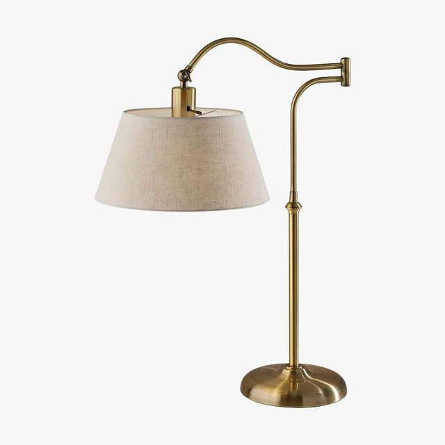 Downing Metal 27" Table Lamp, Antique Brass